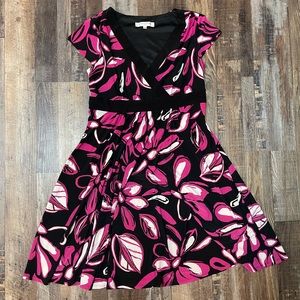 Evan-Picone Floral Swing Dress, size 14